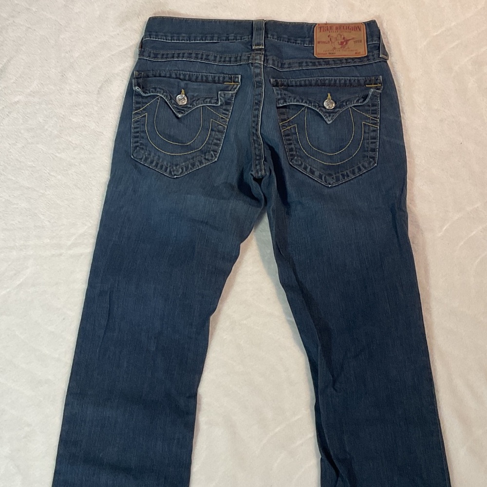 True Religion Men's Blue Straight Jeans RICKY